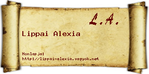 Lippai Alexia névjegykártya